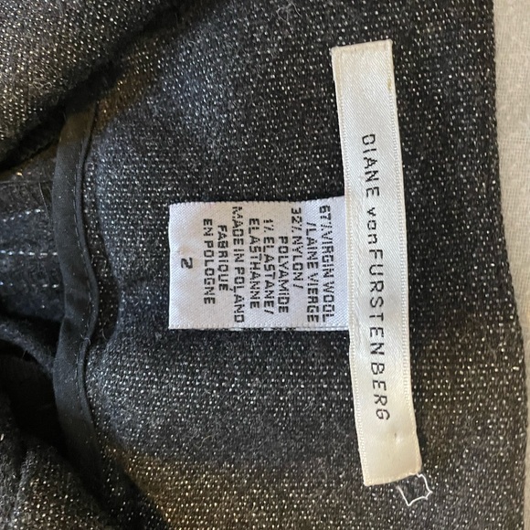 Diane Von Furstenburg Black Dress Pants - Picture 3 of 5